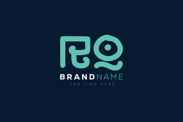 R and Q logo design.  RQ abstract Letters Logo Monogram. This logo design is the process of creating a visual symbol that represents a brand, company, or individual.