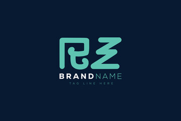 R and Z logo design.  RZ abstract Letters Logo Monogram. This logo design is the process of creating a visual symbol that represents a brand, company, or individual.