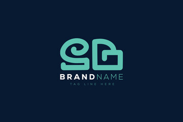 Obraz premium S and B logo design. SB abstract Letters Logo Monogram. This logo design is the process of creating a visual symbol that represents a brand, company, or individual.