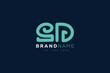 Obraz premium S and D logo design. SD abstract Letters Logo Monogram. This logo design is the process of creating a visual symbol that represents a brand, company, or individual.