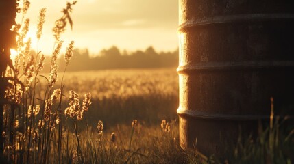 Serene Landscape with Soft Light and Shallow Depth