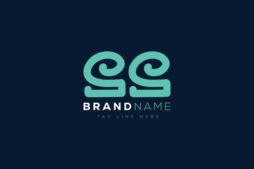 S and S logo design.  SS abstract Letters Logo Monogram. This logo design is the process of creating a visual symbol that represents a brand, company, or individual.