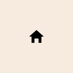 Home, real estate icon flat vector design.