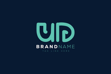 U and D logo design.  UD abstract Letters Logo Monogram. This logo design is the process of creating a visual symbol that represents a brand, company, or individual.