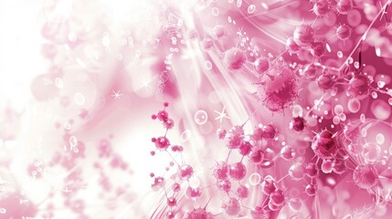 Fototapeta premium Innovative biotechnology concept showcasing dna strands and molecular structures in genetic research