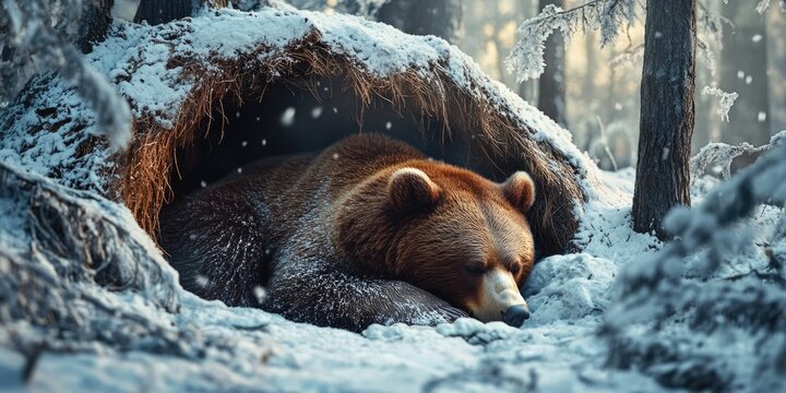 Bear in Winter's Sleep