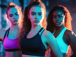 Sporty Women's Fitness Gear - Athletic Apparel Advertisement