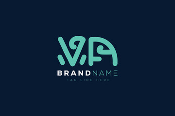 V and A logo design.  VA abstract Letters Logo Monogram. This logo design is the process of creating a visual symbol that represents a brand, company, or individual.
