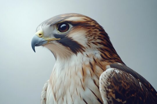 close up of a falcon