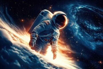 The thrilling journey of an astronaut beyond Earth.