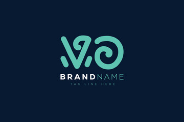 V and O logo design.  VO abstract Letters Logo Monogram. This logo design is the process of creating a visual symbol that represents a brand, company, or individual.