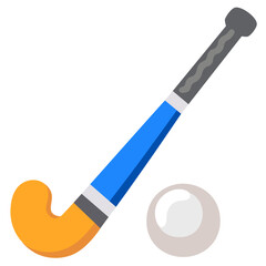 Field Hockey Stick and Ball
