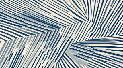 Abstract design featuring dynamic lines and patterns in contrasting colors.