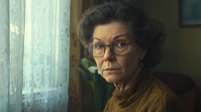 Aging Grace: A Woman's Contemplative Gaze