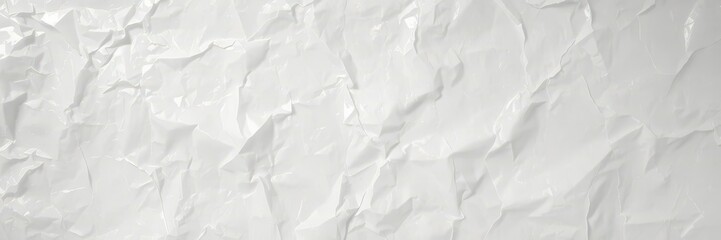 Obraz premium Crinkled, translucent white plastic film with subtle texture and light reflections, plastic sheet, wrinkles, polyethylene