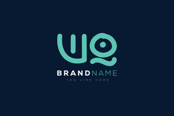 W and Q logo design.  WQ abstract Letters Logo Monogram. This logo design is the process of creating a visual symbol that represents a brand, company, or individual.