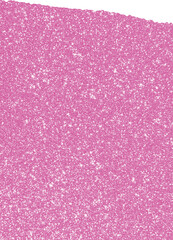 Textured pink torn paper with glitter, retro vintage elegant shining element for scrapbook collge