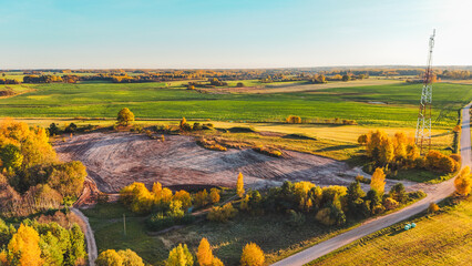 hill in the latvian countryside