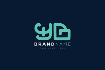 Y and B logo design.  YB abstract Letters Logo Monogram. This logo design is the process of creating a visual symbol that represents a brand, company, or individual.