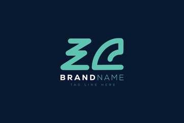 Z and C logo design.  ZC abstract Letters Logo Monogram. This logo design is the process of creating a visual symbol that represents a brand, company, or individual.