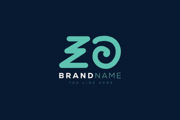 Z and O logo design.  ZO abstract Letters Logo Monogram. This logo design is the process of creating a visual symbol that represents a brand, company, or individual.
