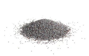 Poppy Seed, Blue Poppyseed Pile, Small Culinary Grains, Tiny Seeds, Oilseed Sprinkles