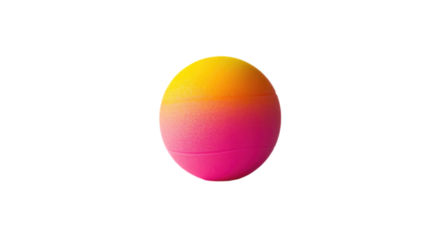 A br ightly colored stress ball isolated background