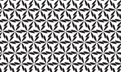 
Flower of Life, seamless pattern for design and vector illustration. black floral geometric pattern on white color background