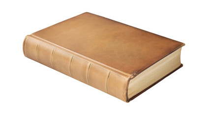 A classic hardcover book isolated background