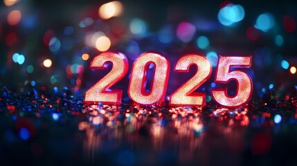 Sparkling 2025 New Year's Eve Celebration.