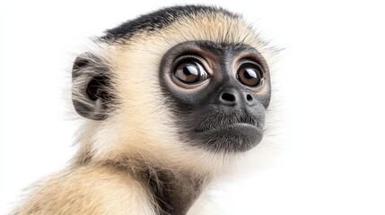 Obraz premium close up of a monkey looking forward