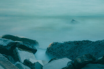 rocks in the sea