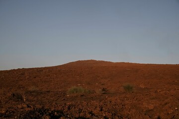 volcanic landscape in the Volcano area of the Afar region in Ethiopia
