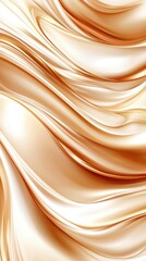 Obraz premium Elegant Golden Waves Flowing in a Soft, Shimmering Pattern
