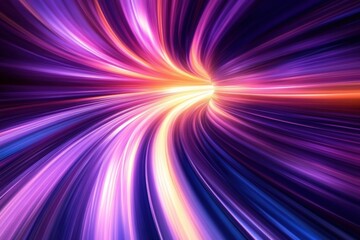 Obraz premium abstract purple and gold light streaks