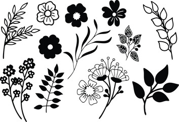 Beautiful Vector Flowers for Commercial Use