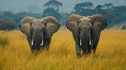 Fototapeta premium Africa Wildlife Tours, Extreme Tours, Wilderness Adventures.