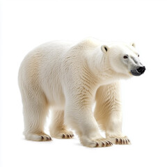 polar bear isolated on white background