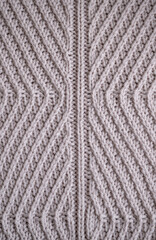 Close up of Hand Knitted Merino Wool Sweater 