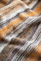 Close up of Hand Knitted Merino Wool Sweater 