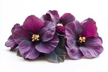 Obraz premium close up of purple african violet flowers