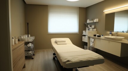 Skin massage in clinic