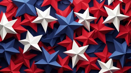Patriotic Star Burst: A Celebration of American Colors