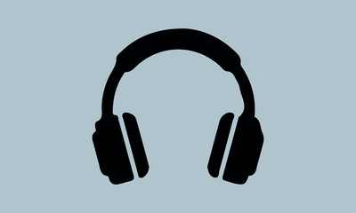 Fototapeta premium Headphone Vector Music sign stock illustration