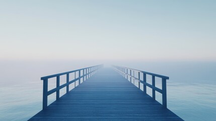 Fototapeta premium Minimalistic shot of a pier