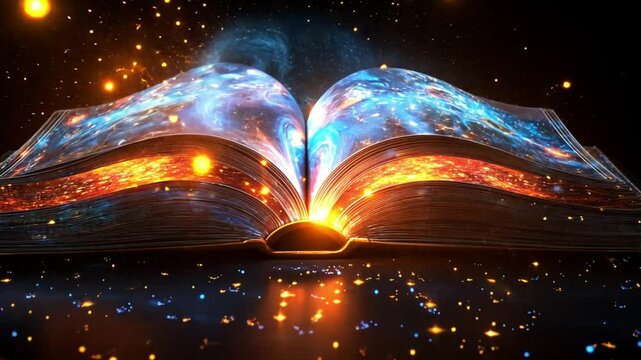 Abstract world book day. Smart book, a lot of useful knowledge in the book.
