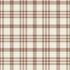 Plaid Gingham tartan checkered seamless pattern in mocha mousse and beige. For tablecloth, blankets, fabric and textile