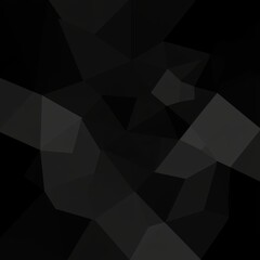 Obraz premium Luxury fashion abstract polygon set against a black carbon background, radiating glamour.