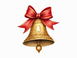 christmas bells isolated on white