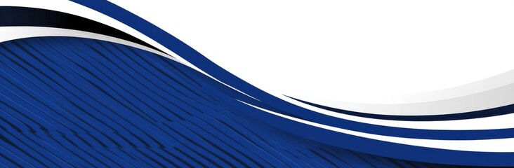 Futuristic imagery of curved motion speed lines in shades of strong blue, dodger blue, and midnight blue. Serves as a great background or backdrop wallpaper.